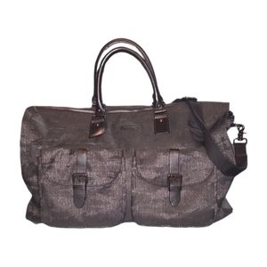 HOOK & ALBERT | Garment Weekender Camo Print Canvas Duffel Garment Bag Carry-On